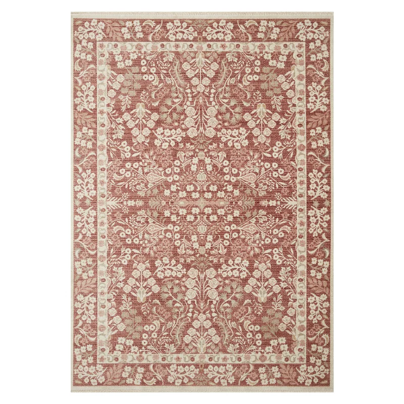 carpet for commercial office spaces-Rifle Paper Co. X Loloi/ Holland Lotte Crimson Rug