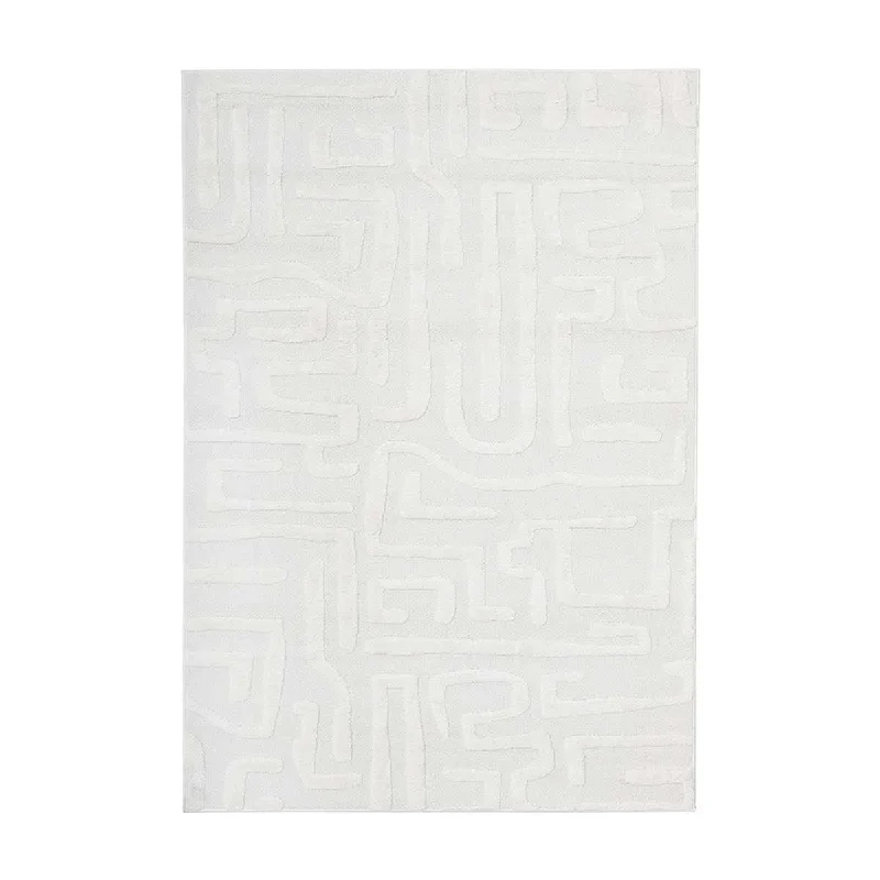 carpet for sleek, polished interiors-Serenade Arlo Rug (White)