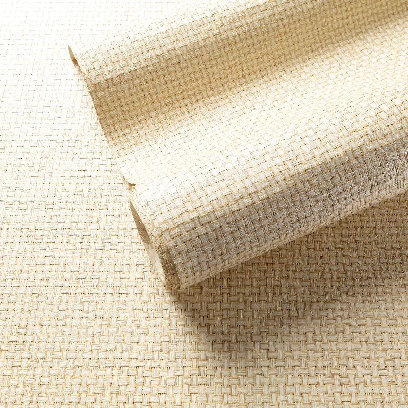 carpet with high-quality texture-Tahiti Straw Grasscloth Wallpaper