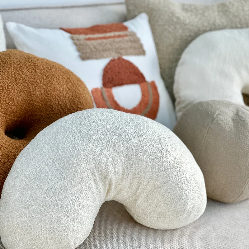 Which pillow is best for kids-Bouclé Ivory Arch Throw Pillow