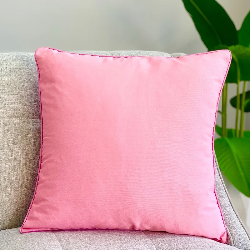 Latex pillow maintenance tips-Bright Pink Square Pillow