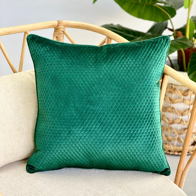 Durability of memory foam pillows-Connecting Dots Emerald Green Pillow