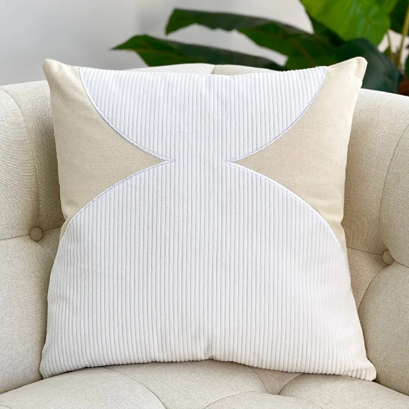 Cleaning methods for memory pillows-Corduroy White Arch Pillow