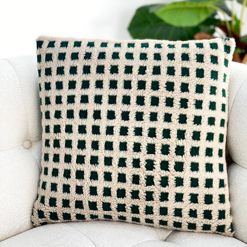 Top latex pillow brand rankings-Cozy Terry Emerald Green Pillow