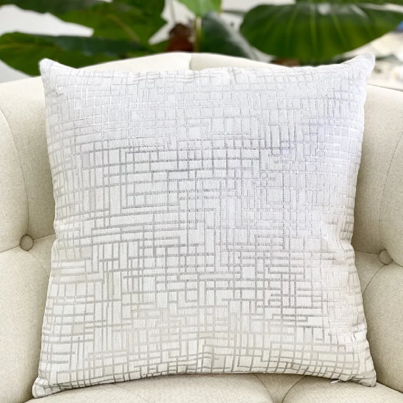 Texture of buckwheat pillows-Electric Silver Connections Pillows