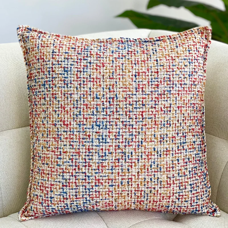 Pillow height and age correlation-Multicolor Tweed Pillow