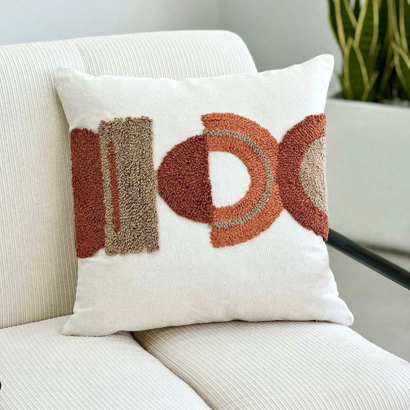 Impact of pillows on shoulder pain-Embroidery Terracotta Arch Pillow