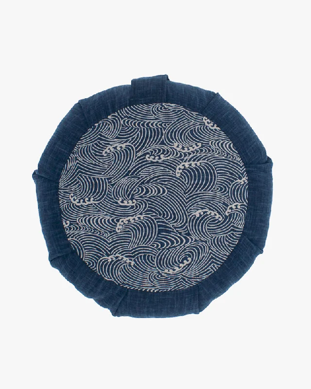 Are buckwheat pillows good for pregnant women-Kiriko Original Meditation Pillow, Two-Tone Zafu, Solid Indigo and Nami