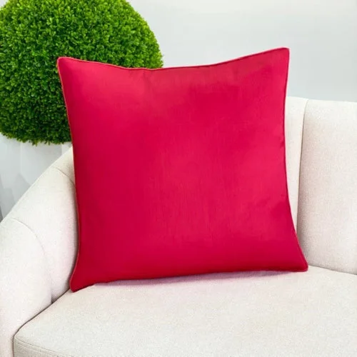 Correct sleep position with memory pillows-Large Bright Red Padding Pillow