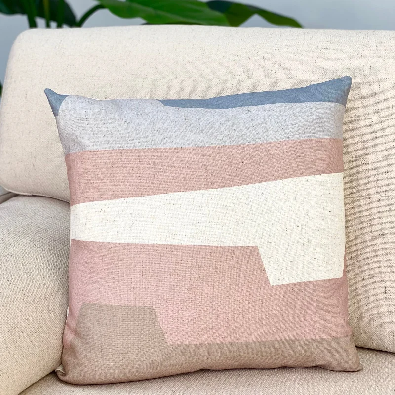 How pillows affect sleep cycles-Levels Pink Abstract Printed Pillow