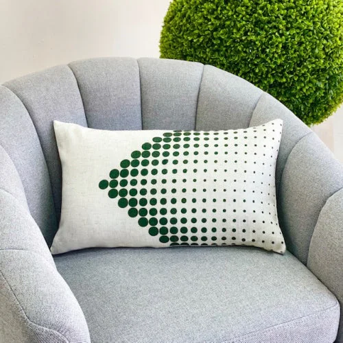 How to pick a cooling memory pillow-Rectangular Green Dots Padding Pillow