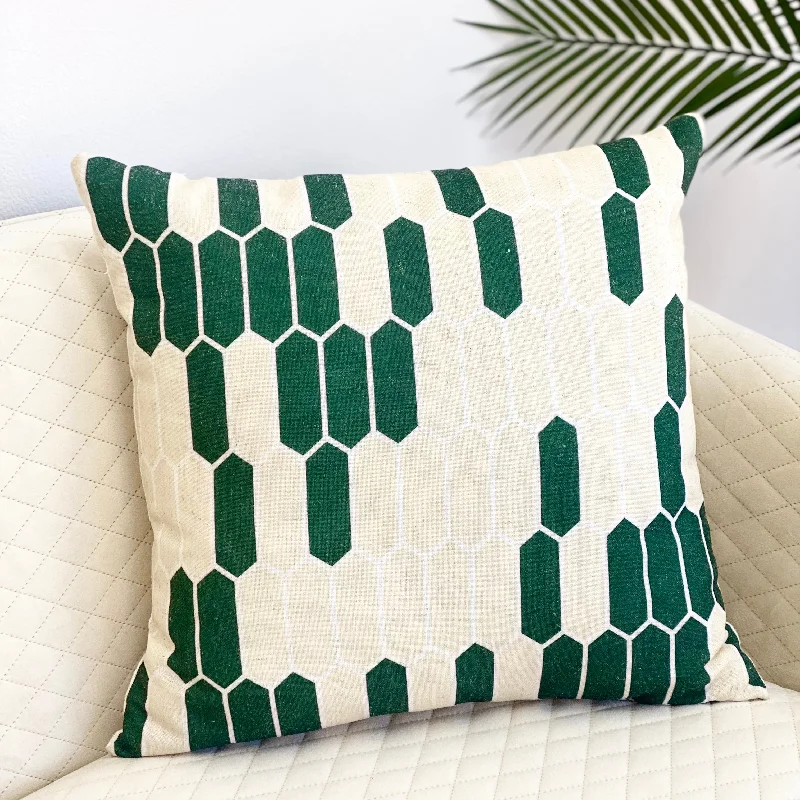 User experience with cervical pillows-Long Hexagon Green Dots Pillows