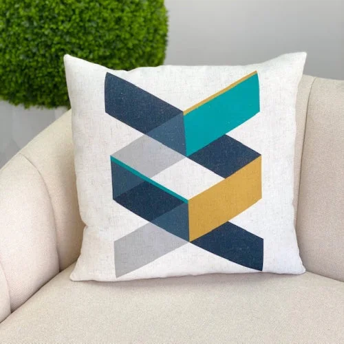 How to restore a deformed pillow-Square Modern Shape Padding Pillow