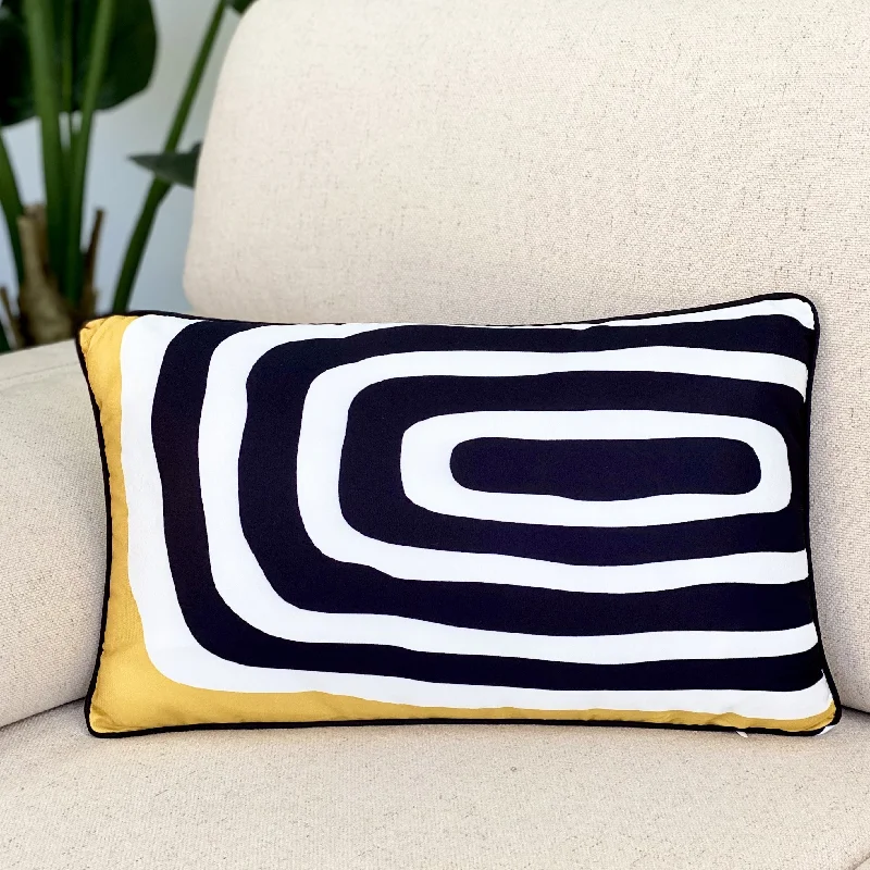 How memory pillows help the neck-Zebra Yellow Roll Abstract Printed Pillow