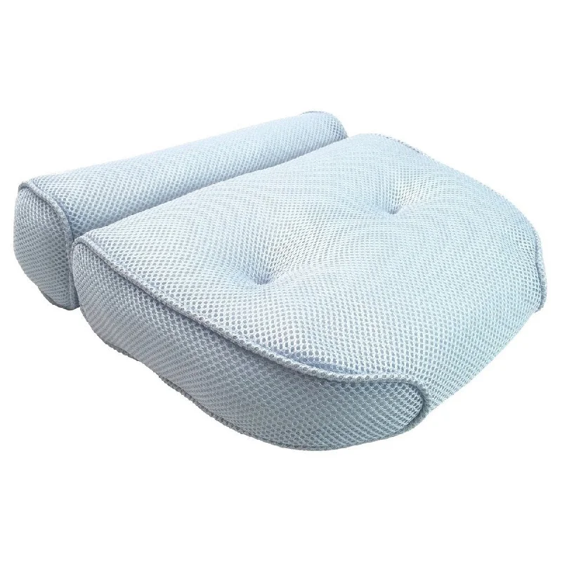 Firmness options for cervical pillows-Home Spa Luxury Bolster Bath Pillow