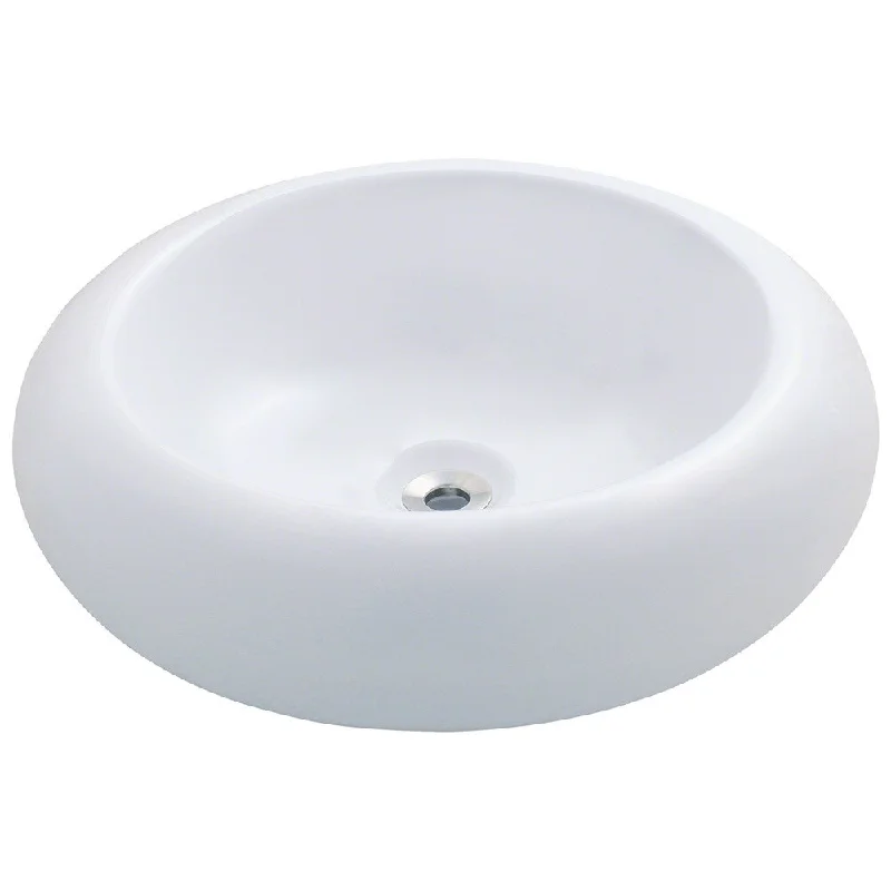 How to choose an eco-friendly buckwheat pillow-Polaris Sinks P021VW White Pillow Top Porcelain Vessel Sink