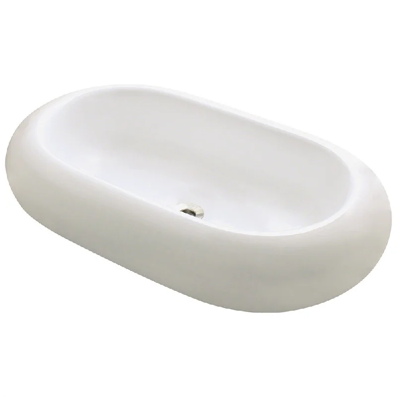 Cleaning frequency for memory foam pillows-Polaris Sinks P031VB Bisque Pillow-top Oval Porcelain Vessel Sink