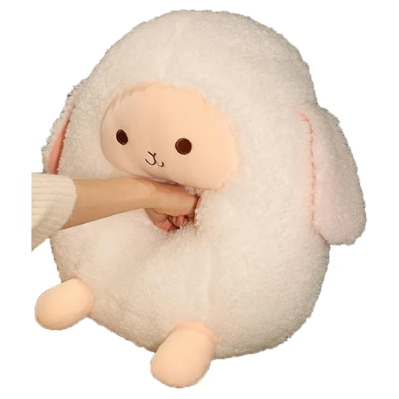 Pillow height and cervical health-12 Inch Plush Sheep Stuffed Animal Sheep Hugging Pillow Cuddly Lamb Pillow Plu