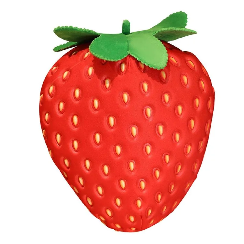 Breathability options for cervical pillows-20 Inch Strawberry Pillow Fruit Children'S Pillow Filled Strawberry Plush Pill