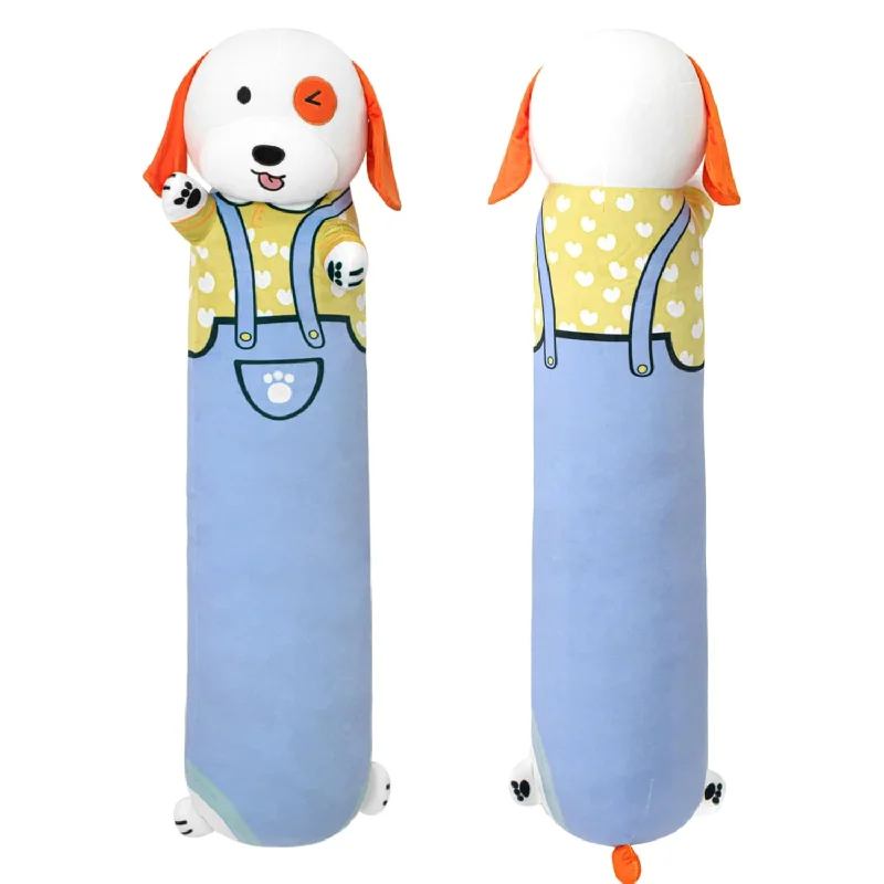 Durability design of memory foam pillows-44" Long Dog Plush Body Pillow, 110Cm Cute Dog Stuffed Animals Soft Dog Plushi