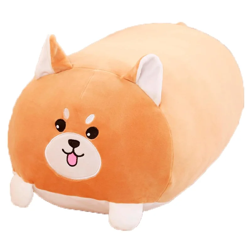 Support options for cervical pillows-8 Inch Long Plush Shiba Inu Stuffed Animal Shiba Inu Hugging Pillow Cuddly Shi