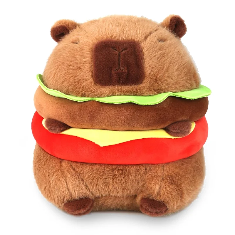 Pillow height and neck health-Cute Hamburg Capybara Plush Pillows Soft Capybara Stuffed Animals Capybara Plu