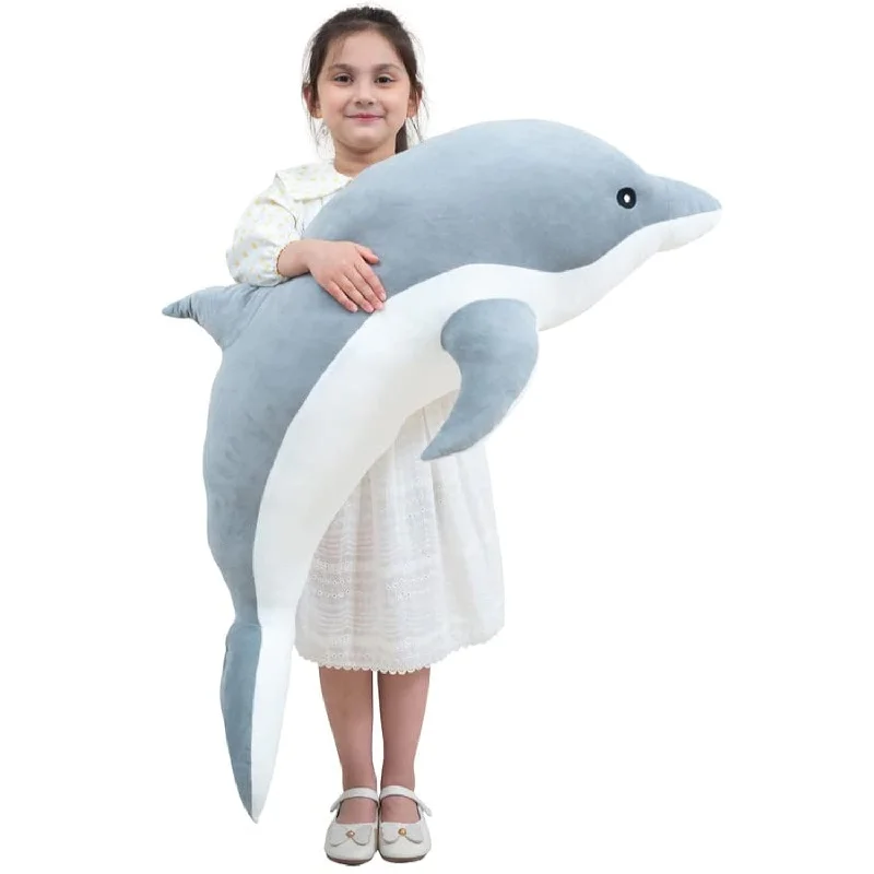 How to pick a cooling pregnancy pillow-Dolphin Stuffed Animal Plush Pillow, Giant Dolphin Plush Toy Soft Whale Huggin