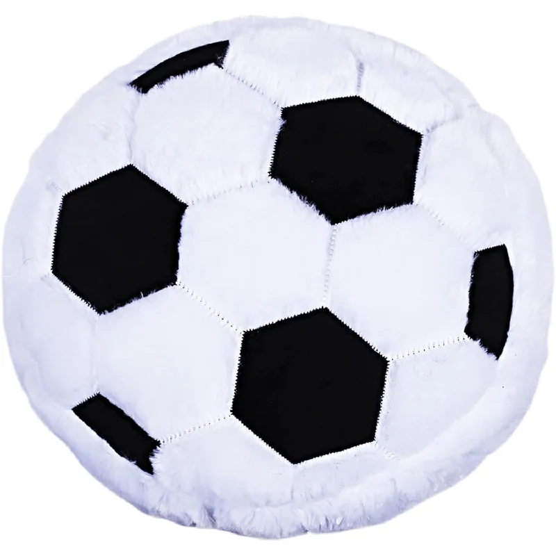 Breathable design of memory foam pillows-Football Plush Toy Pillow, 13.4” Soft Stuffed Plush Fluffy Throw Pillow Cushio