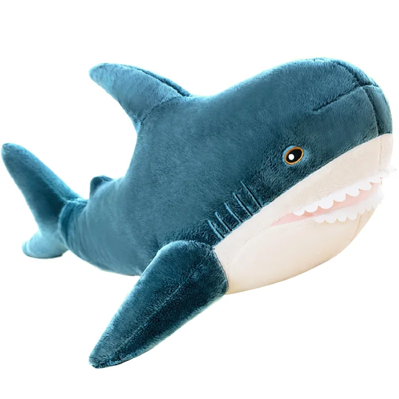 How pillows improve neck support-Giant Shark Plush Pillow Soft Toy Stuffed Blue Shark Animal Pillow Comfortable