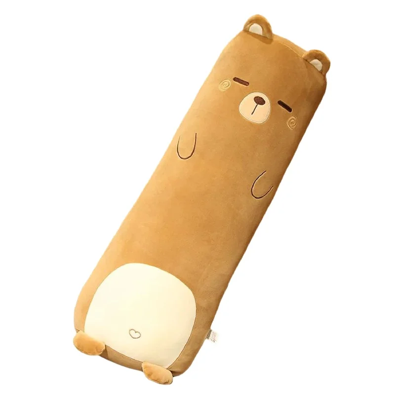 Firmness options for latex pillows-Kawaii Bear Long Body Pillow 39.3" Plush Stuffed Animal Soft, Huggable Comfort