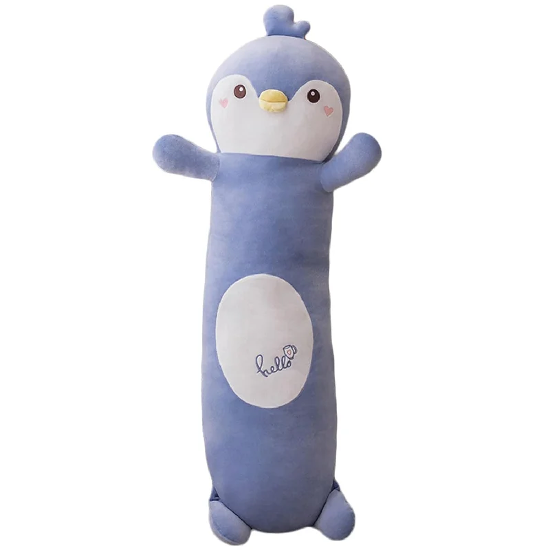 How pillows ease shoulder fatigue-Long Penguin Plush Body Pillow, Kawaii Penguin Stuffed Animal Plush Hugging Pi