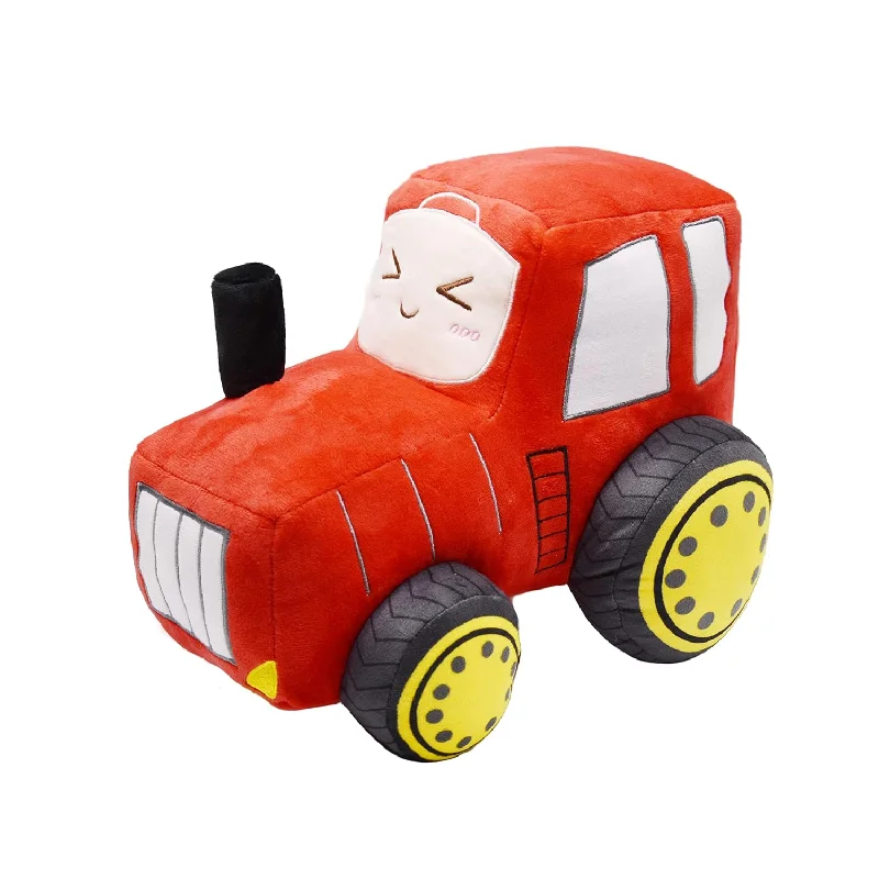 Elasticity design of memory pillows-Soft Plush Tractor Stuffed Truck Toy Super Cute Car Plushie Throw Pillow Excel