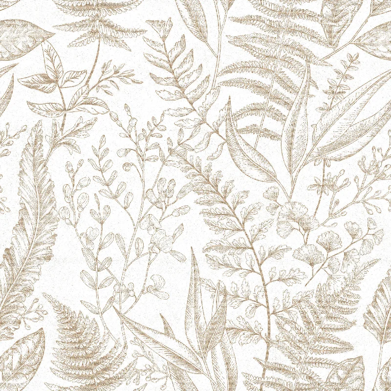 Countryside scenery wallpaper fresh-Botanical Beige Wallpaper from the Into the Wild Collection