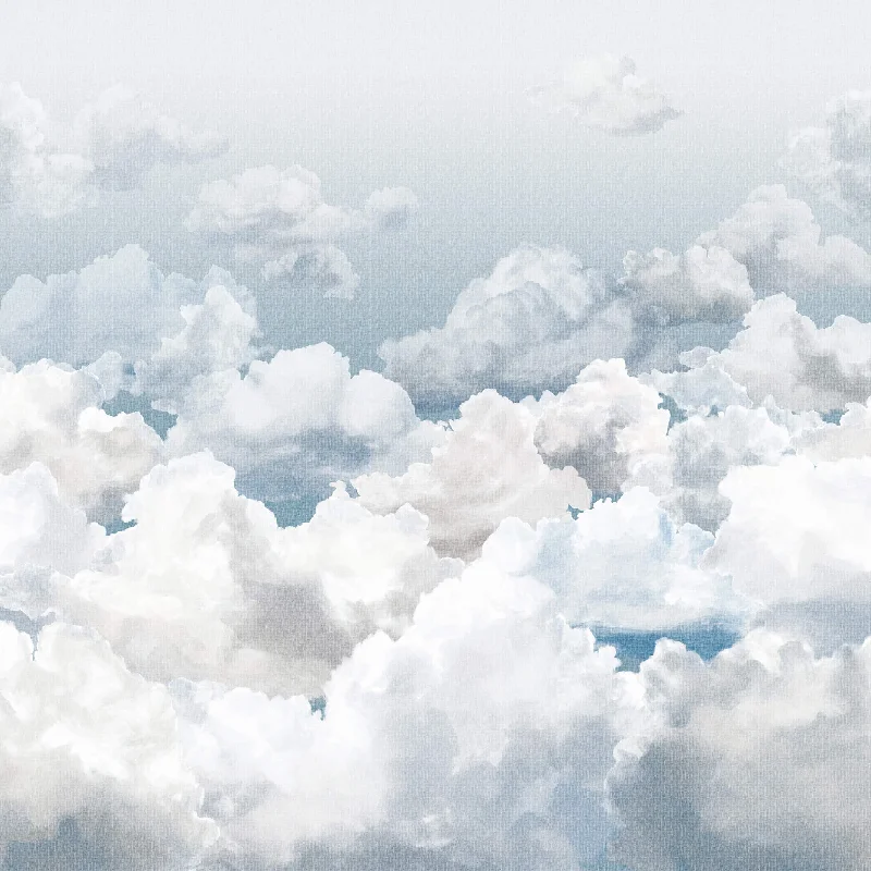 8K wallpaper ultra clear-Clouds Sky Blue Wall Mural from the Crafted Collection