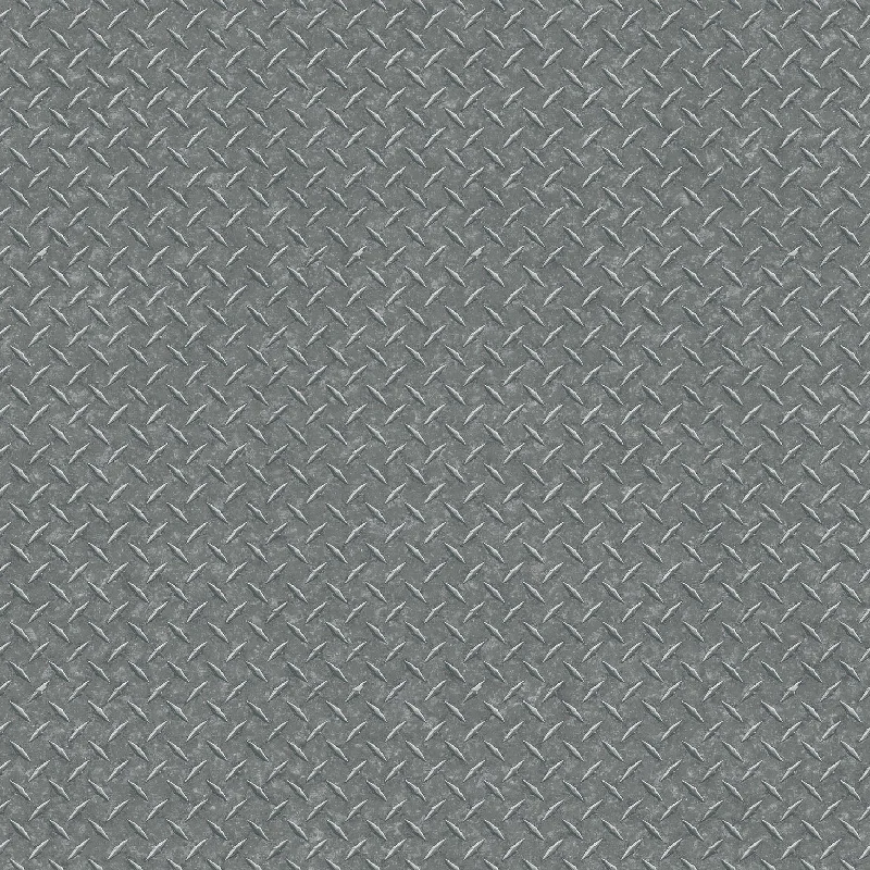 Tropical vibe wallpaper fresh-Diamond Plate Dark Silver/Grey Wallpaper from the Nostalgie Collection