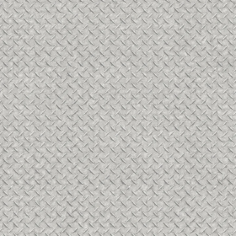 Japanese-style wallpaper aesthetic-Diamond Plate Light Silver/Grey Wallpaper from the Nostalgie Collection