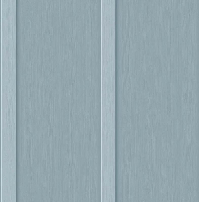 Japanese-style aesthetic wallpaper-Faux Board & Batten Peel-and-Stick Wallpaper in Blue Stream