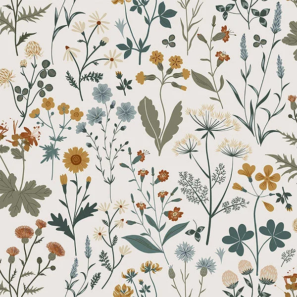 Animated wallpaper setup tutorial-Fiore Blue Wildflowers Wallpaper from Design Department by Brewster