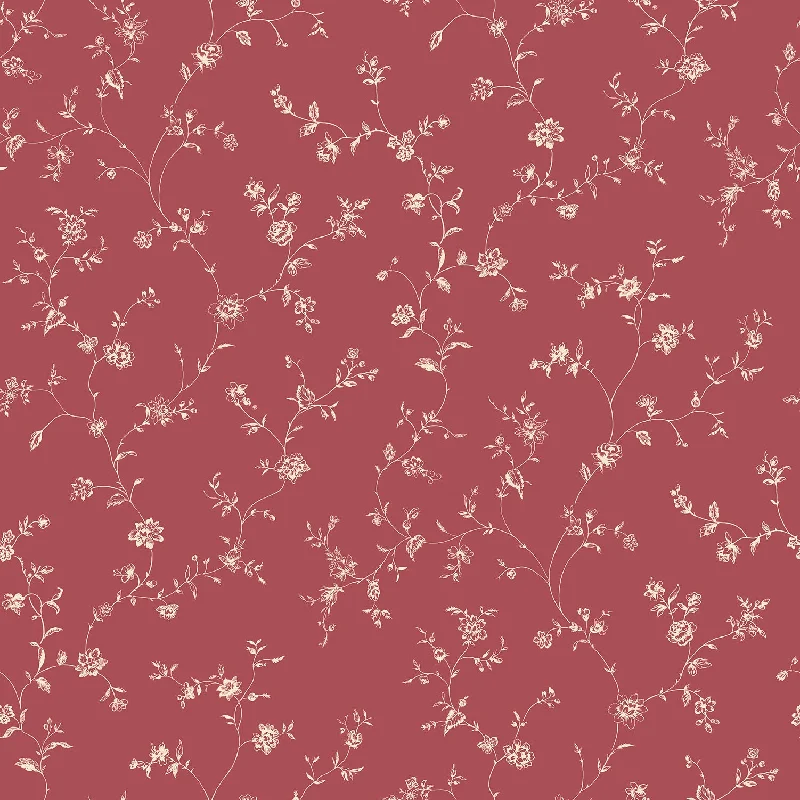 Game character wallpaper free-Floral Trail Red Wallpaper from the Miniatures 2 Collection