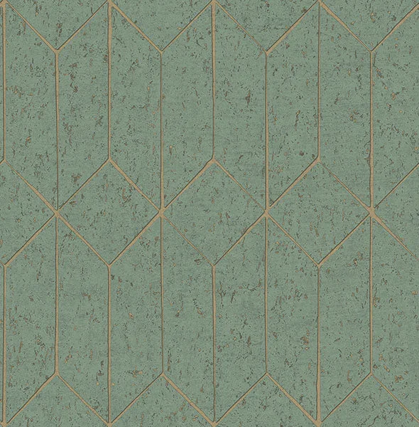 Fresh greenery wallpaper design-Hayden Mint Concrete Trellis Wallpaper from Fusion Advantage Collection