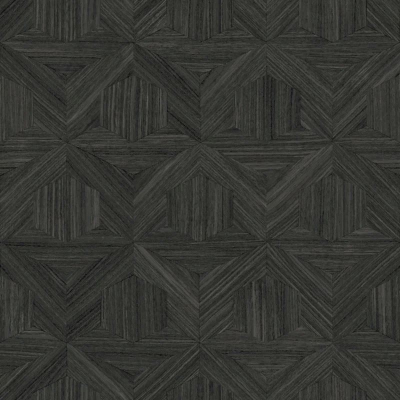 Tech-inspired wallpaper futuristic-Parquet Midnight Wallpaper from the Magnolia Open Sheet Collection