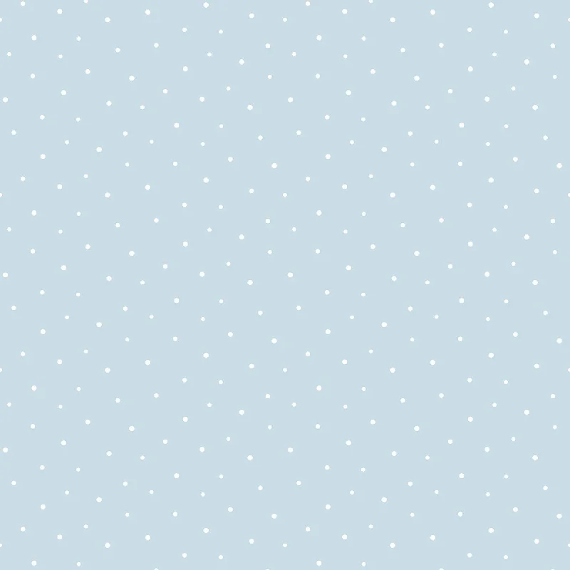 Wallpaper HD no watermark-Polka Dots Baby Blue Peel-and-Stick Wallpaper