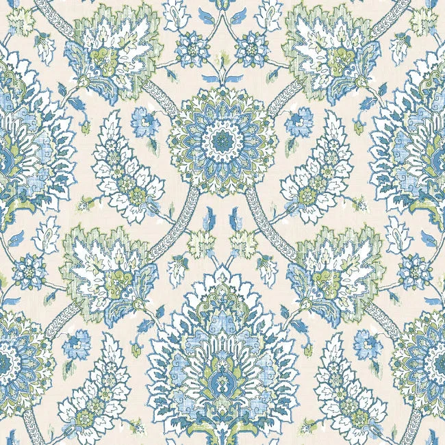 Japanese aesthetic wallpaper free-Waverly Clifton Hall Peel & Stick Wallpaper in Blue/Green