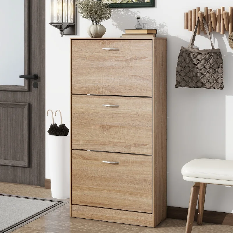 3-Drawer Shoe Storage Cabinet