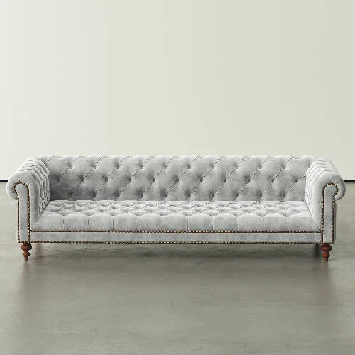 white sectional sofa with throw pillows -Cameron Fabric Sofa