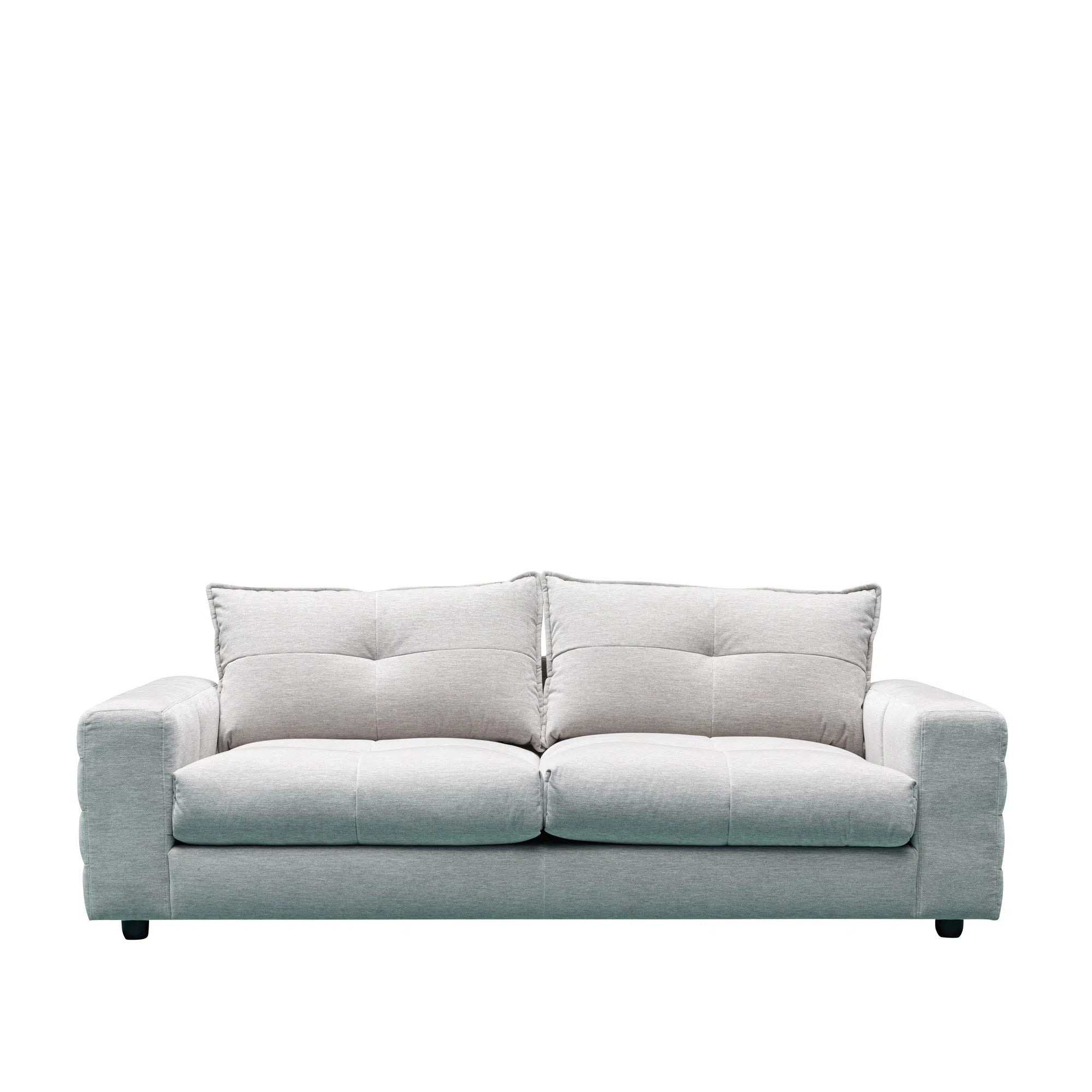 chic sofa with minimalist look -Catania - 3 Seater Sofa- Mist Grey