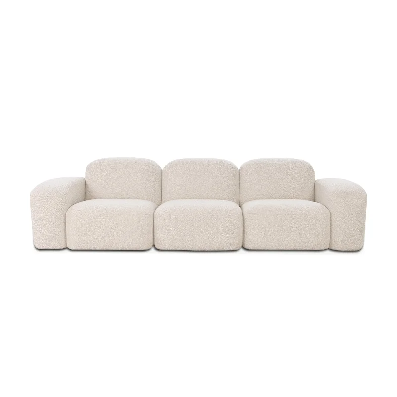 sofa with matching coffee table -Muse 3 Seat Sofa (Bronte Whipped Cream)