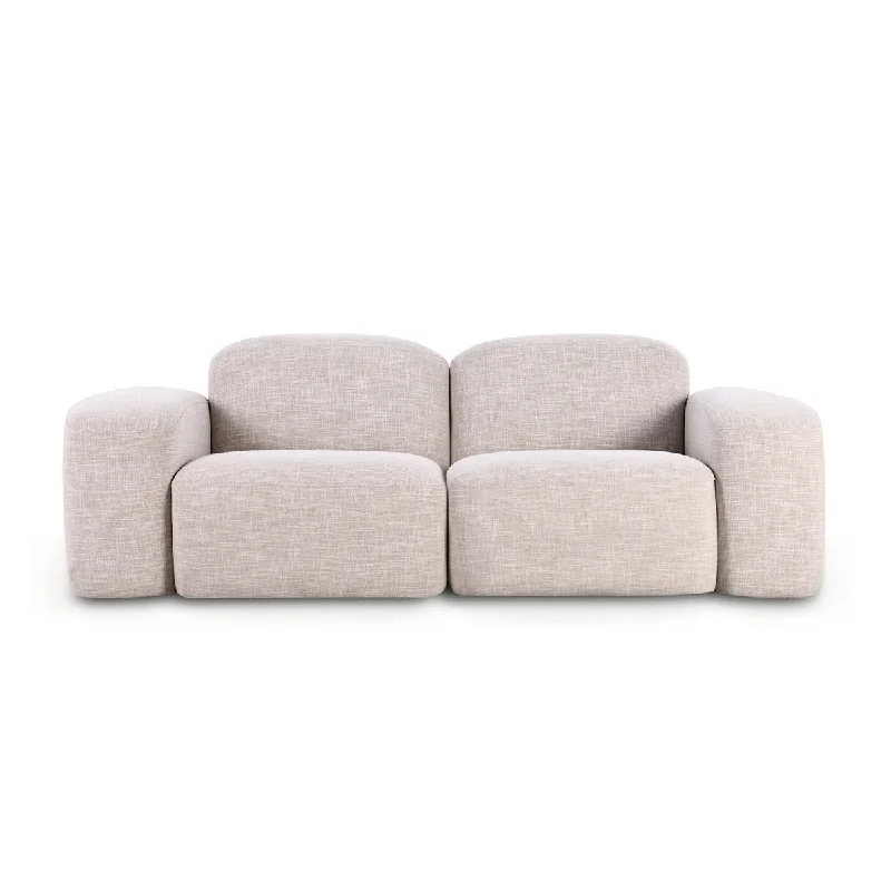 luxury sofa with memory foam cushions -Muse 2 Seat Sofa (Byron Oyster)