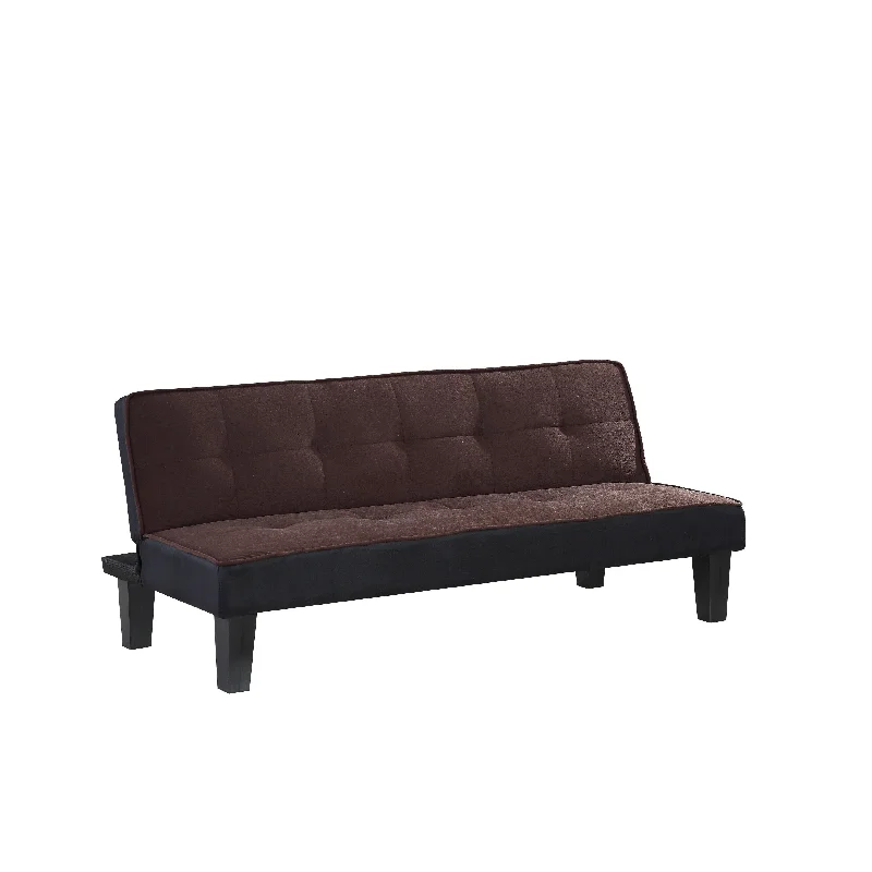 modular sofa with corner piece -Hamar Chocolate Finish Adjustable Sofa