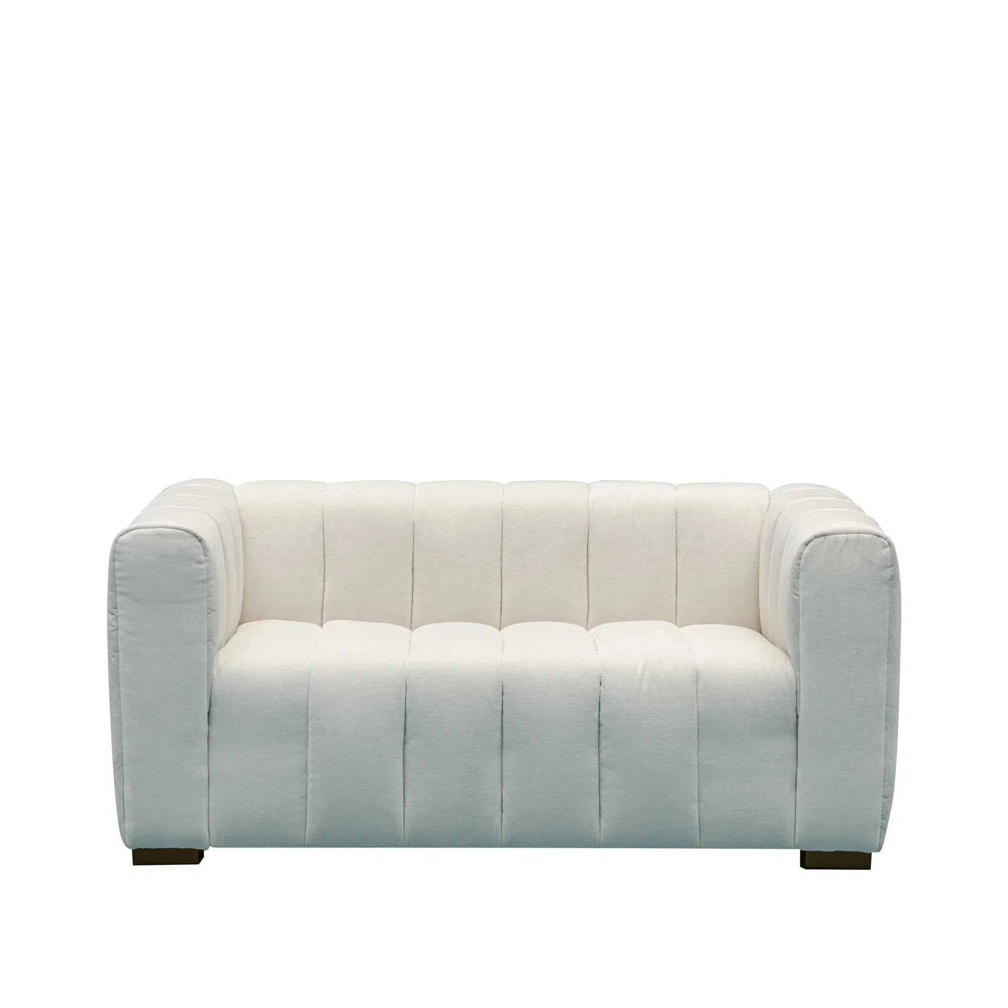 modular sofa with corner piece -Messina - 2 Seater Sofa - Coconut Milk